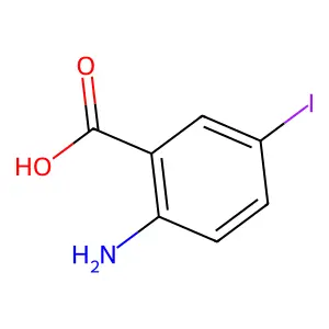 2-氨基-5-碘苯甲酸 structure