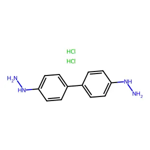 Hydrazine, 1,1'-biphenylylenedi-, dihydrochloride structure