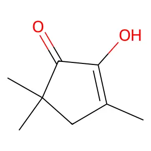 2-Hydroxy-3,5,5-trimethyl-2-cyclopenten-1-one structure
