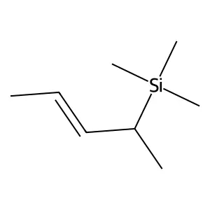 Trimethyl[(2E)-1-methyl-2-butenyl]silane structure