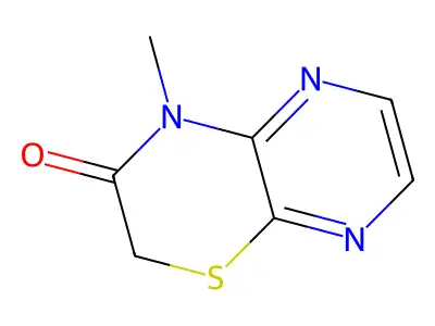 2H-Pyrazino(2,3-b)-1,4-thiazin-3(4H)-one, 4-methyl- structure