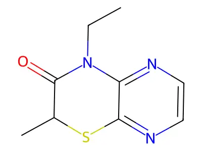 2H-Pyrazino(2,3-b)-1,4-thiazin-3(4H)-one, 4-ethyl-2-methyl- structure