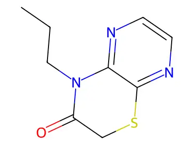 2H-Pyrazino(2,3-b)-1,4-thiazin-3(4H)-one, 4-propyl- structure
