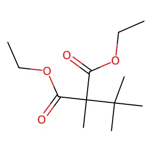 Diethyl tert-butylmethylmalonate structure
