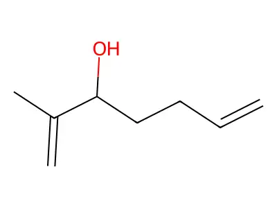2-Methyl-1,6-heptadiene-3-OL structure