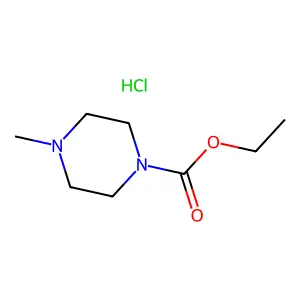 1-Piperazinecarboxylic acid, 4-methyl-, ethyl ester, hydrochloride structure