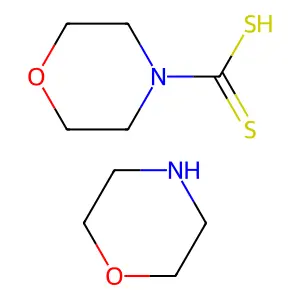 吗啉-N-二硫代氨基甲酸 structure