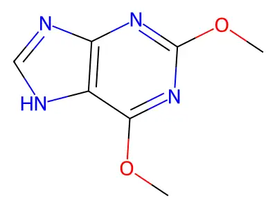 2,6-dimethoxy-7H-purine structure