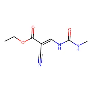 ethyl (Z)-2-cyano-3-(methylcarbamoylamino)prop-2-enoate structure