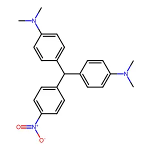 4-[(4-dimethylaminophenyl)-(4-nitrophenyl)methyl]-N,N-dimethyl-aniline structure