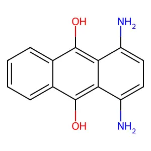 9,10-Anthracenediol, 1,4-diamino- structure