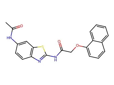 N-(6-Acetamido-1,3-benzothiazol-2-yl)-2-[(naphthalen-1-yl)oxy]acetamide structure
