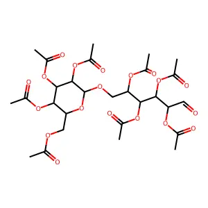 Cellobiose octaacetate structure