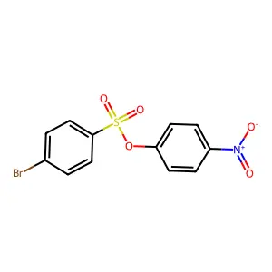 Benzenesulfonic acid, p-bromo-, p-nitrophenyl ester structure