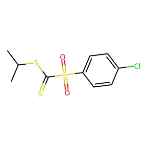 Propan-2-yl (4-chlorophenyl)sulfonylmethanedithioate structure