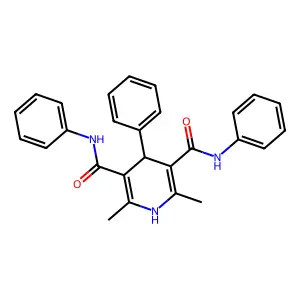 2,6-Dimethyl-N(3),N(5),4-triphenyl-1,4-dihydro-3,5-pyridinedicarboxamide structure