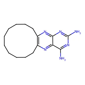 6,7,8,9,10,11,12,13,14,15-Decahydrocyclododeca[g]pteridine-2,4-diamine structure