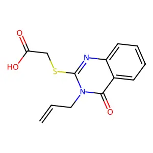 (3-Allyl-4-oxo-3,4-dihydro-quinazolin-2-ylsulfanyl)-acetic acid structure