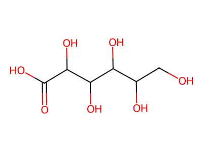 Gluconic acid, barium salt structure