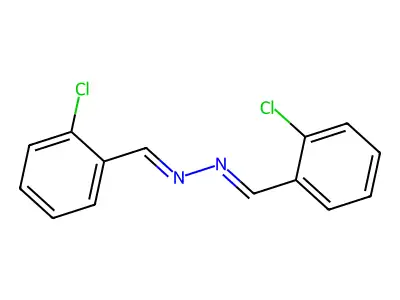 Bis[(2-chlorophenyl)methylidene]hydrazine structure