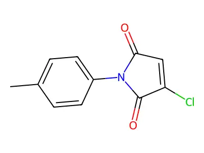 1H-Pyrrole-2,5-dione, 3-chloro-1-(4-methylphenyl)- structure