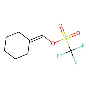 Cyclohexylidenemethyl trifluoromethanesulfonate structure