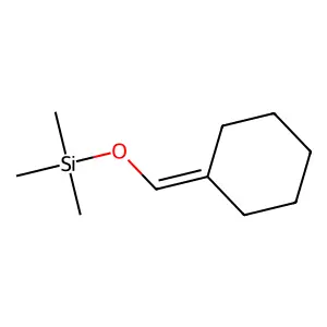 (Cyclohexylidenemethoxy)(trimethyl)silane structure