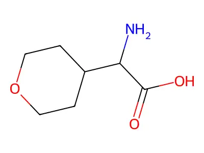 (S)-2-amino-2-(tetrahydro-2H-pyran-4-yl)acetic acid structure
