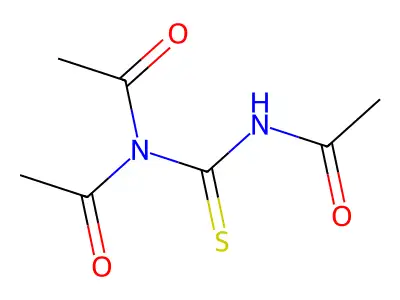 N-(diacetylcarbamothioyl)acetamide structure