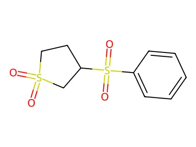1,1-Dioxidotetrahydro-3-thienyl phenyl sulfone structure