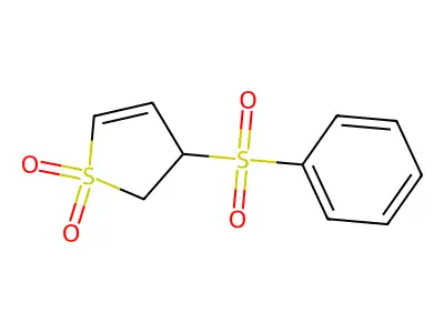 3-Benzenesulfonyl-2,3-dihydro-thiophene 1,1-dioxide structure