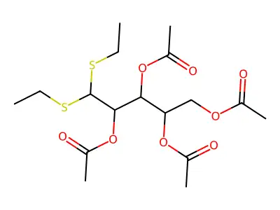 [(2R,3R,4S)-2,3,4-triacetyloxy-5,5-bis(ethylsulfanyl)pentyl] acetate structure