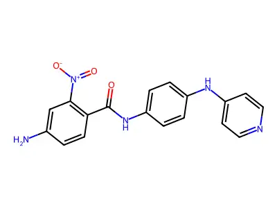 4-amino-2-nitro-N-[4-(pyridin-4-ylamino)phenyl]benzamide structure