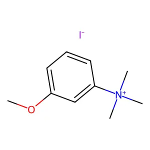 3-甲氧基-N,N,N-三甲基苯胺碘化物 structure