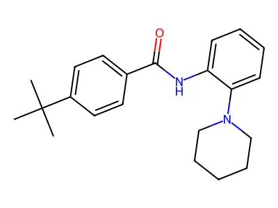 4-(tert-butyl)-N-(2-(piperidin-1-yl)phenyl)benzamide structure