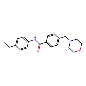 N-(4-ethylphenyl)-4-(morpholin-4-ylmethyl)benzamide structure