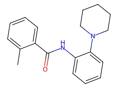 2-methyl-N-(2-piperidin-1-ylphenyl)benzamide structure