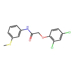 2-(2,4-dichlorophenoxy)-N-(3-methylsulfanylphenyl)acetamide structure