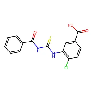 4-Chloro-3-{[(phenylcarbonyl)carbamothioyl]amino}benzoic acid structure