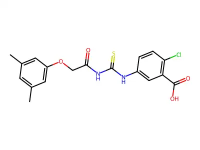 2-CHLORO-5-[[[[ ACETYL]AMINO]THIOXOMETHYL]AMINO]-BENZOICACID structure