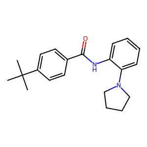 4-tert-butyl-N-(2-pyrrolidin-1-ylphenyl)benzamide structure