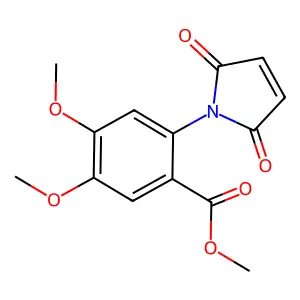 methyl 2-(2,5-dioxo-2,5-dihydro-1H-pyrrol-1-yl)-4,5-dimethoxybenzoate structure