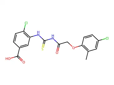 4-CHLORO-3-[[[[ ACETYL]AMINO]THIOXOMETHYL]AMINO]-BENZOICACID structure