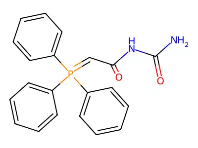 N-carbamoyl-2-(triphenylphosphoranylidene)acetamide structure