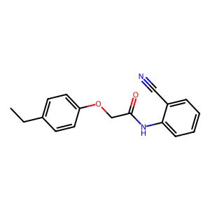 N-(2-cyanophenyl)-2-(4-ethylphenoxy)acetamide structure