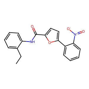 N-(2-ethylphenyl)-5-(2-nitrophenyl)furan-2-carboxamide structure