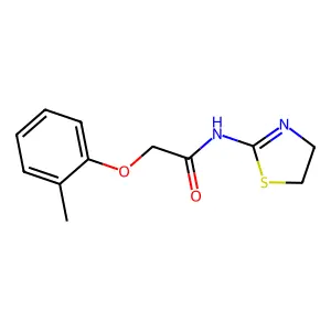 N-(4,5-dihydro-1,3-thiazol-2-yl)-2-(2-methylphenoxy)acetamide structure