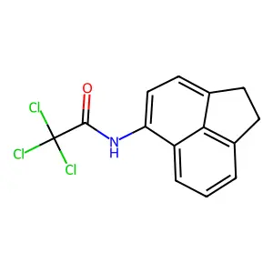 2,2,2-trichloro-N-(1,2-dihydroacenaphthylen-5-yl)acetamide structure