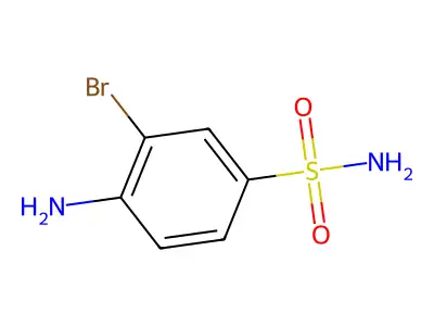 4-Amino-3-bromobenzene-1-sulfonamide structure