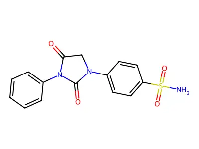 Benzenesulfonamide, 4-(2,4-dioxo-3-phenyl-1-imidazolidinyl)- structure